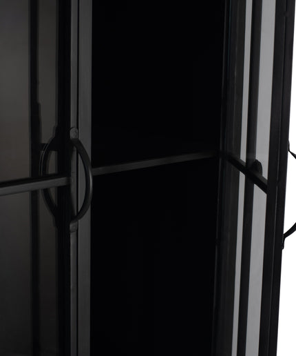 Cave Black iron cabinet high