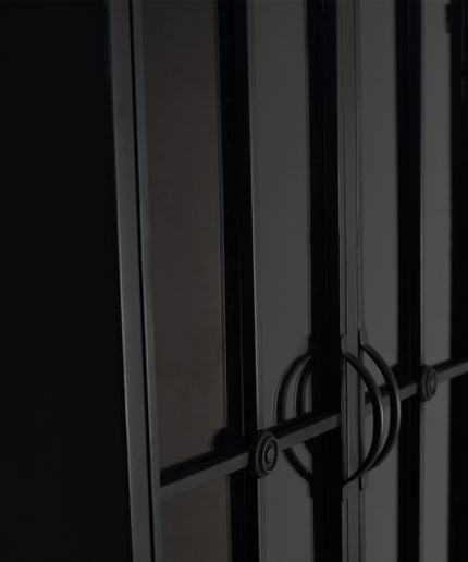 Cave Black iron cabinet high