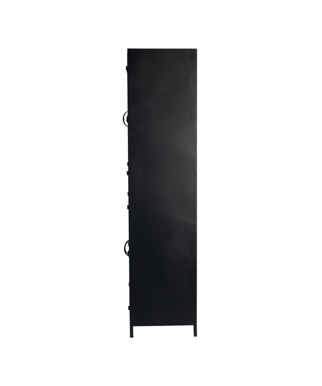Cave Black iron cabinet high