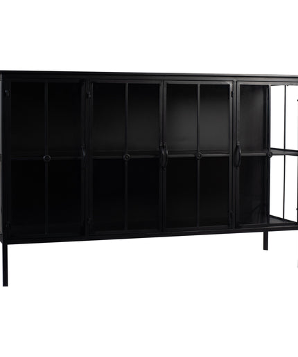 Cave Black iron cabinet low