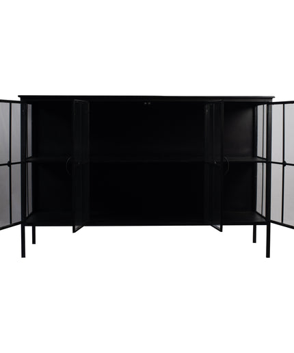 Cave Black iron cabinet low