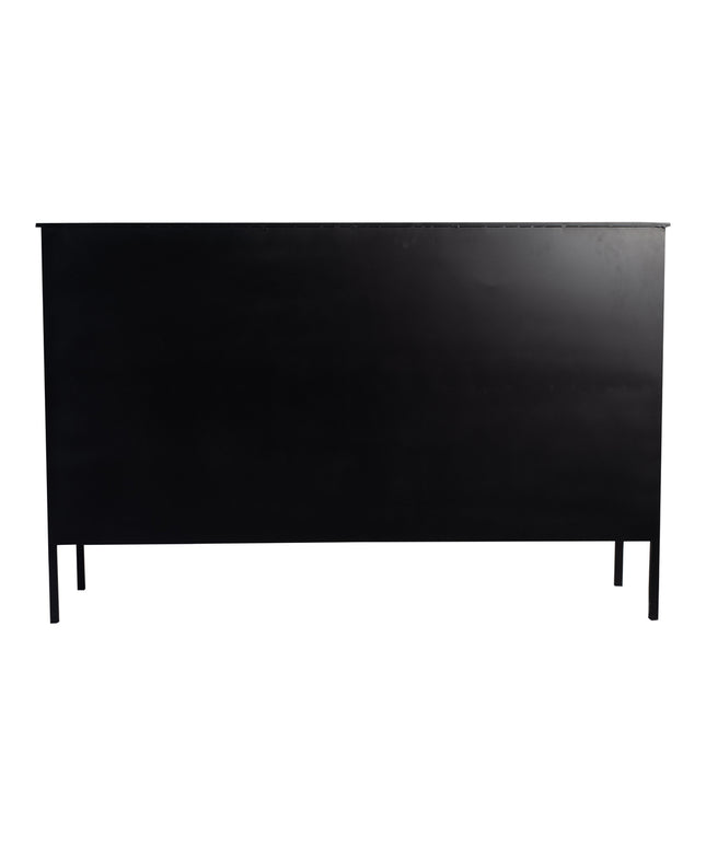 Cave Black iron cabinet low