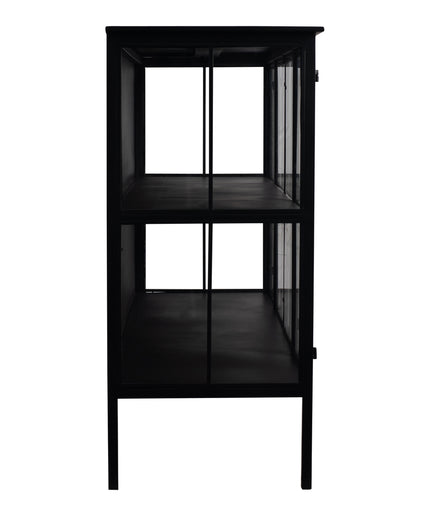 Cave Black iron cabinet low