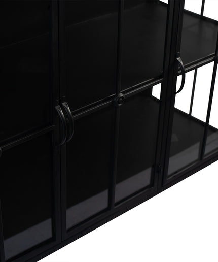 Cave Black iron cabinet low