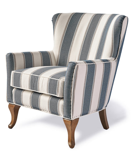 Cavendish Armchair Blue Stripe