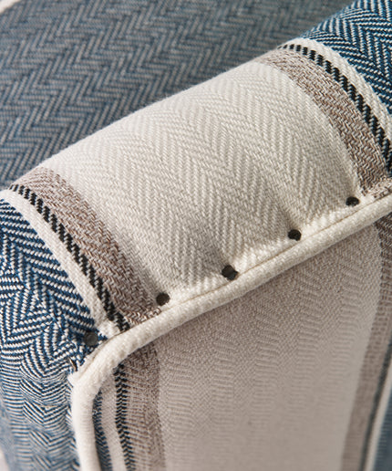 Cavendish Armchair Blue Stripe