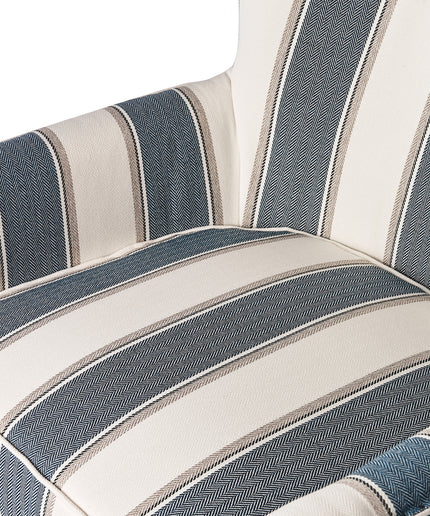 Cavendish Armchair Blue Stripe