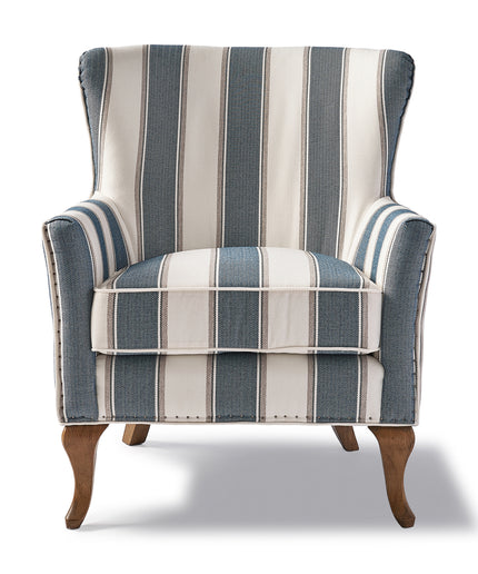 Cavendish Armchair Blue Stripe