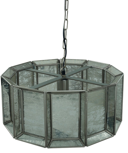 Cenna Brass iron hanging lamp antique round glass