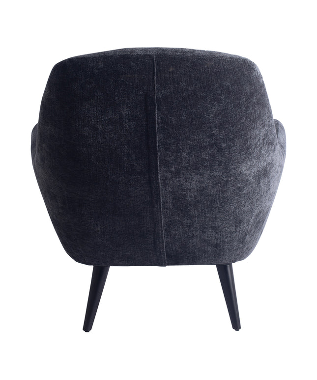 Donny Anthracite fauteuil black wooden legs