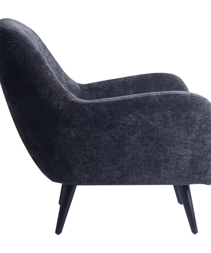 Donny Anthracite fauteuil black wooden legs