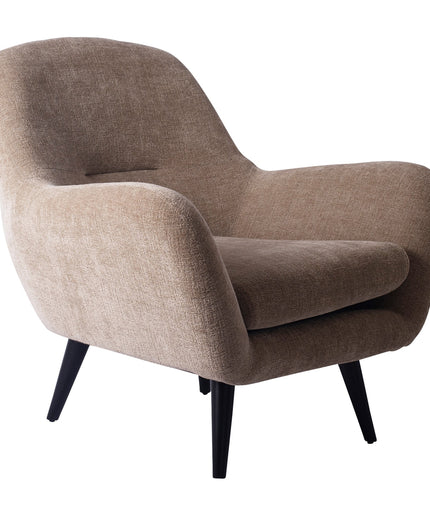 Donny Cream fauteuil black wooden legs