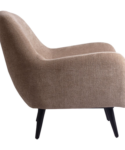 Donny Cream fauteuil black wooden legs