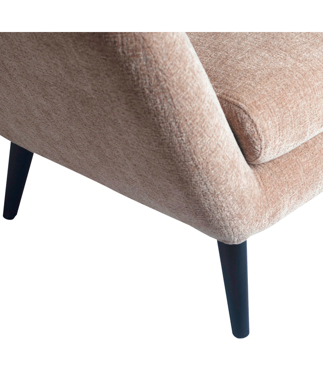 Donny Cream fauteuil black wooden legs