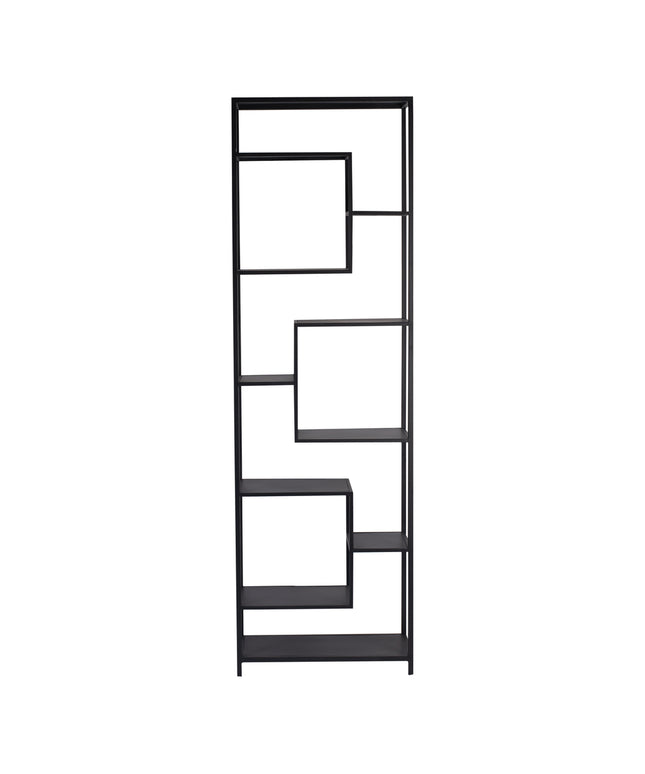Duana Playful black iron open cabinet high