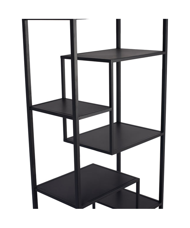 Duana Playful black iron open cabinet high