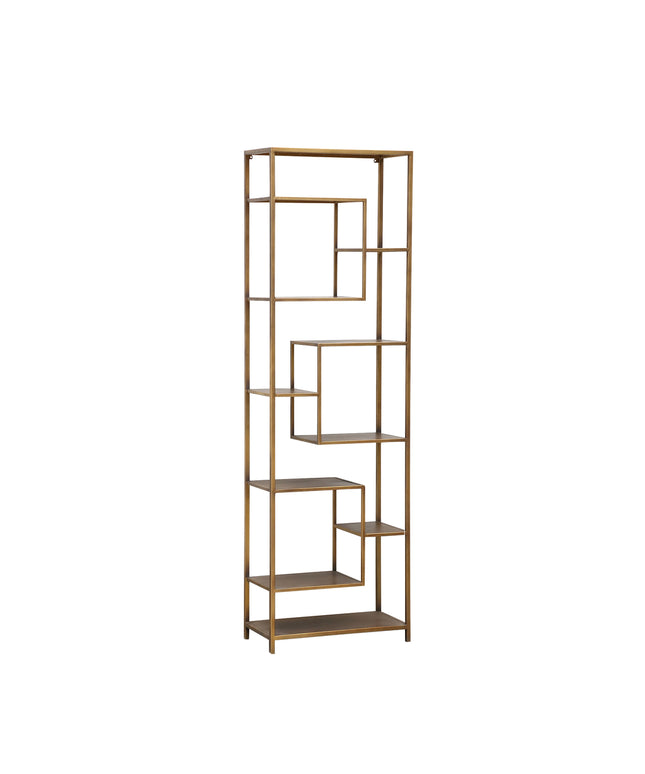 Duana Playful gold iron open cabinet high