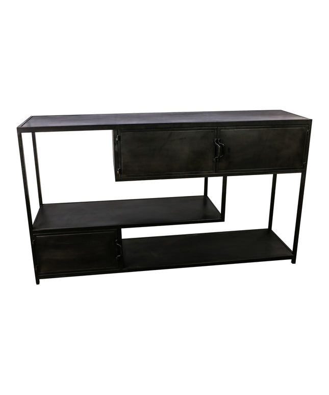 PTMD Duana Playful ijzeren dressoir zwart
