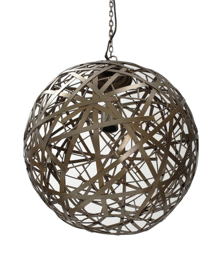 Edith Brass ijzeren hanglamp zigzag bal