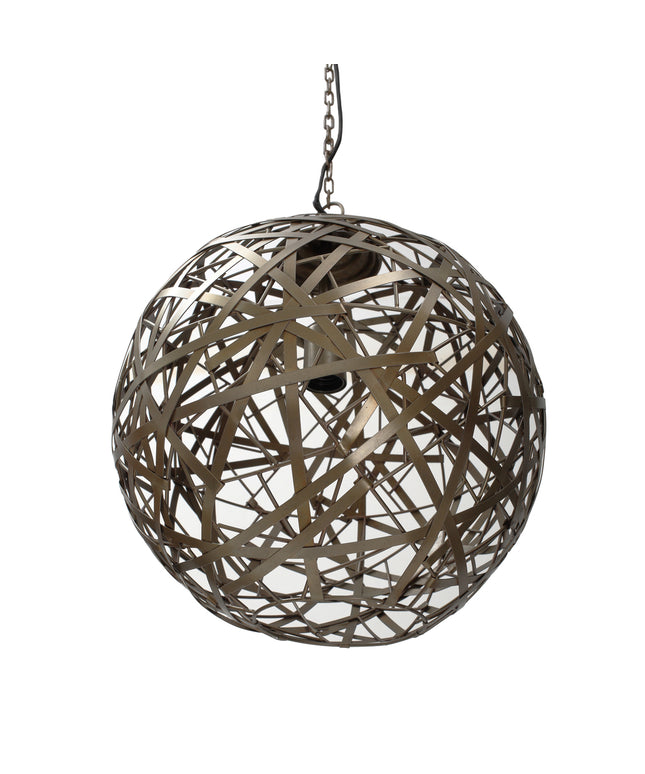 Edith Brass ijzeren hanglamp zigzag bal