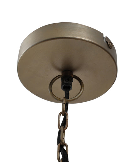 Edith Brass ijzeren hanglamp zigzag bal