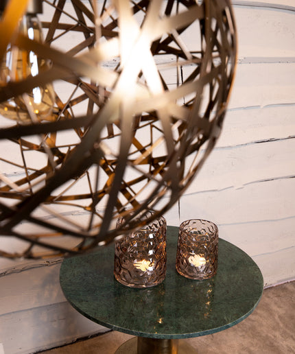 Edith Brass ijzeren hanglamp zigzag bal