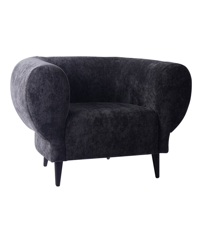 Elefan Anthracite fauteuil round armrest