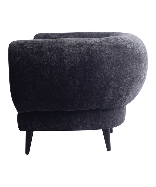 Elefan Anthracite fauteuil round armrest