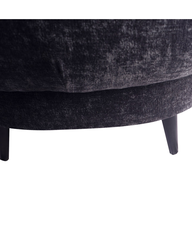 Elefan Anthracite fauteuil round armrest