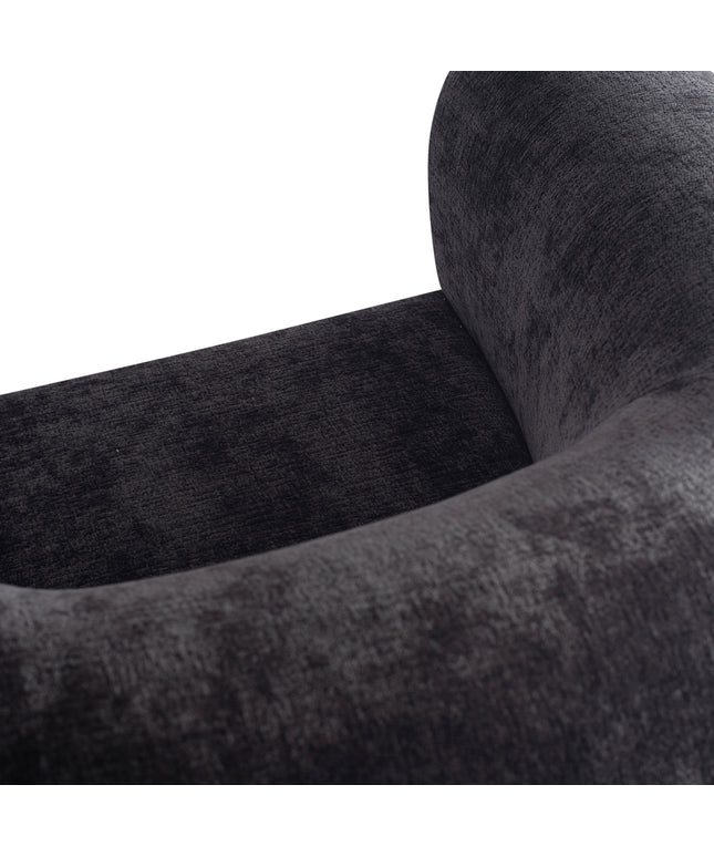 Elefan Anthracite fauteuil round armrest