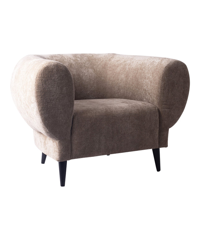 Elefan Cream fauteuil round armrest