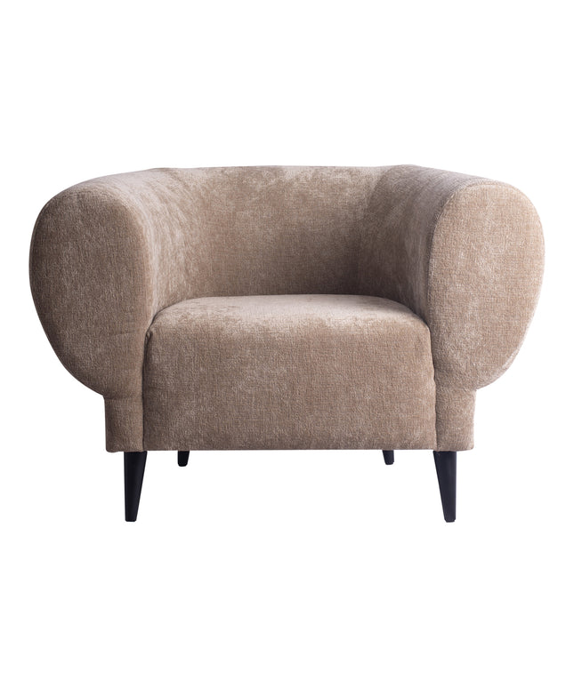 Elefan Cream fauteuil round armrest