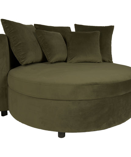 Fayen Velvet Green fauteuil half round KD