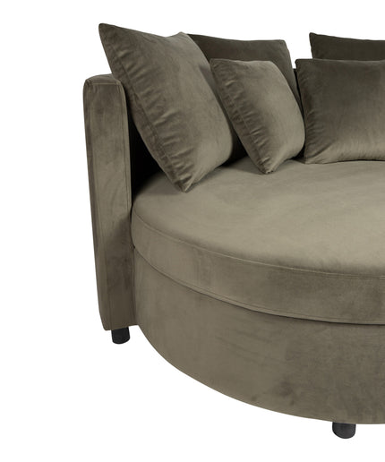 Fayen Velvet Green fauteuil half round KD