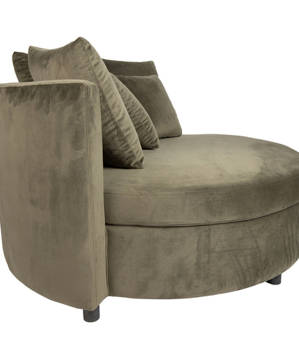 Fayen Velvet Green fauteuil half round KD