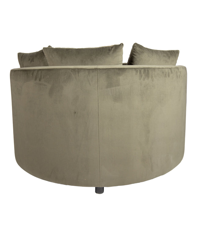 Fayen Velvet Green fauteuil half round KD