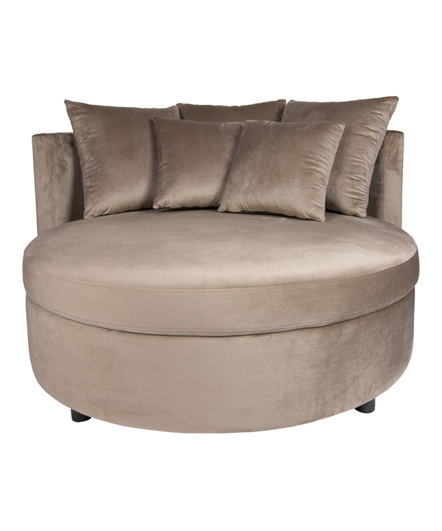 Fayen Velvet Sand fauteuil half round KD