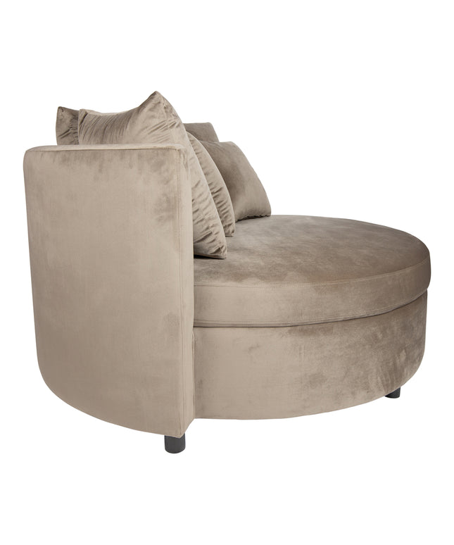 Fayen Velvet Sand fauteuil half round KD
