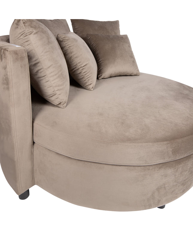 Fayen Velvet Sand fauteuil half round KD