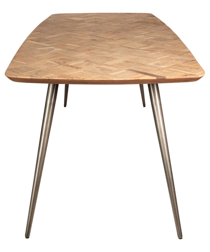 Fieron Natural acaia wooden diningtable oval 240cm