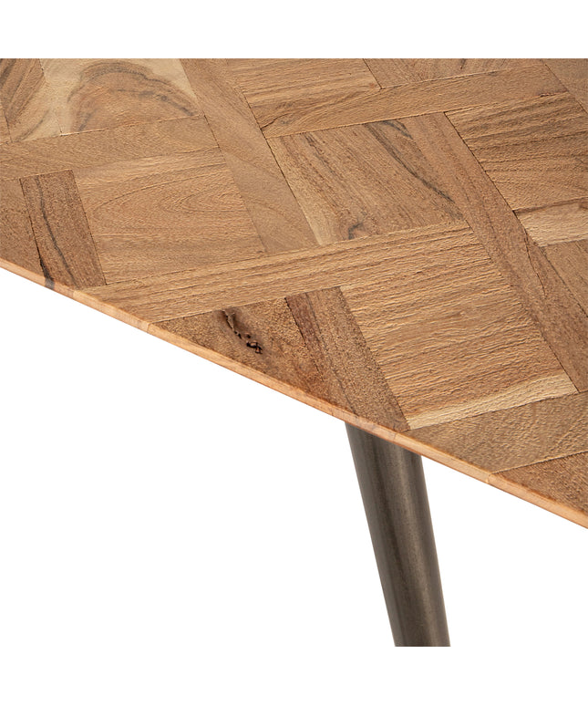 Fieron Natural acaia wooden diningtable oval 240cm