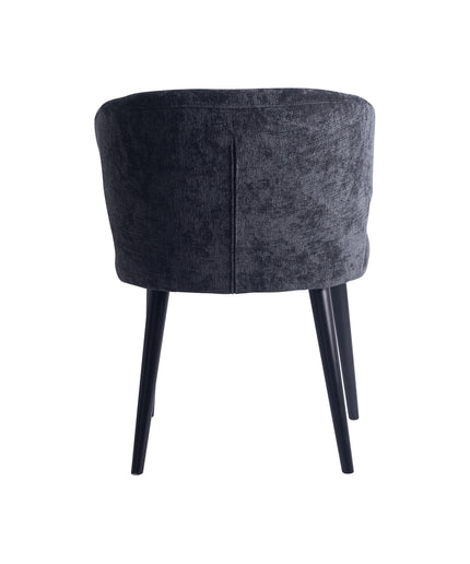 Fiori Anthracite 0504 dining chair black wood legs