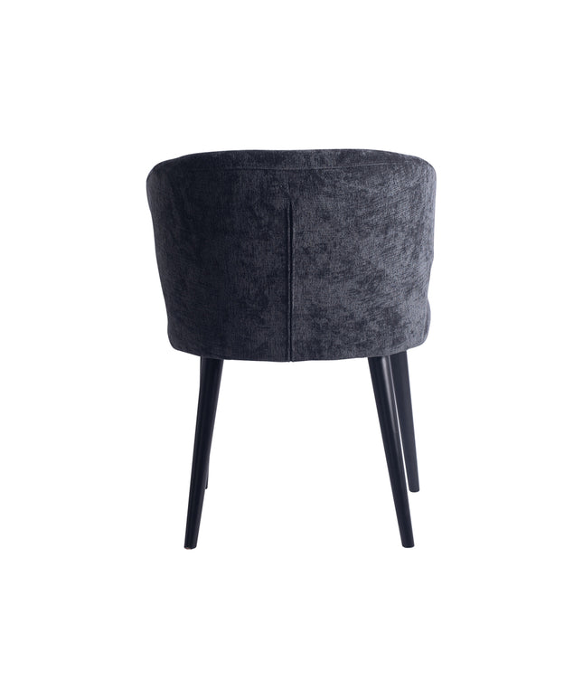 Fiori Anthracite 0504 dining chair black wood legs