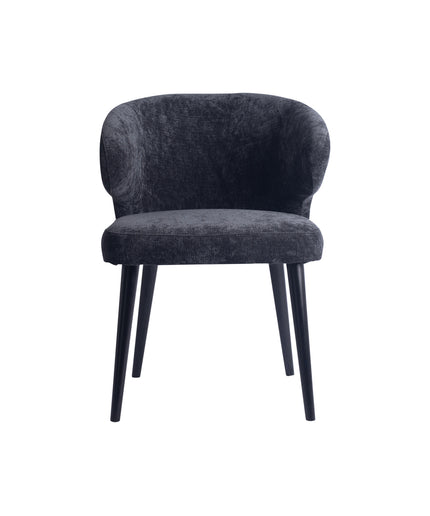 Fiori Anthracite 0504 dining chair black wood legs
