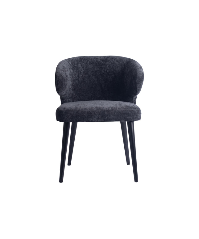 Fiori Anthracite 0504 dining chair black wood legs
