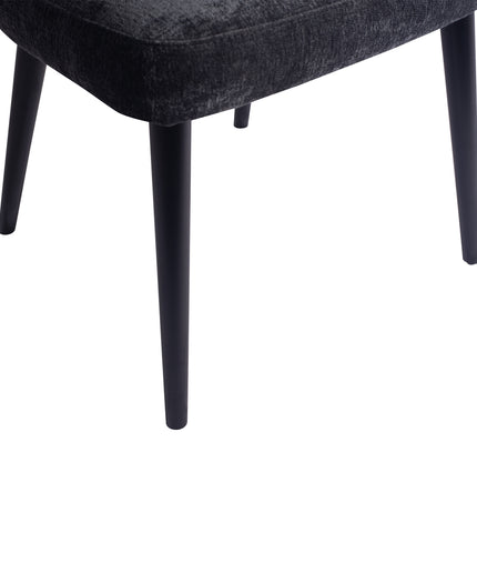 Fiori Anthracite 0504 dining chair black wood legs