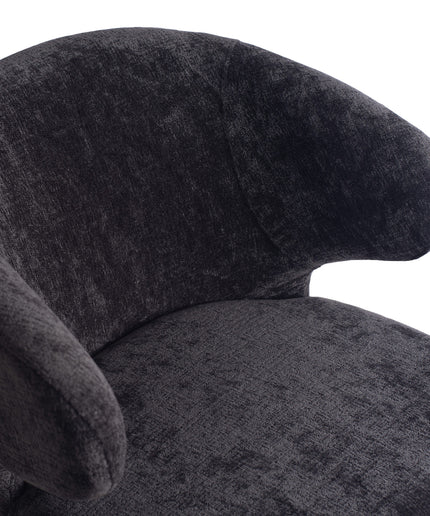 Fiori Anthracite 0504 dining chair black wood legs