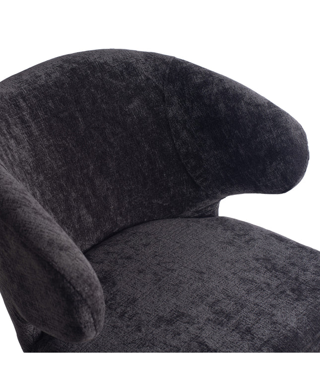 Fiori Anthracite 0504 dining chair black wood legs