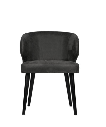 Fiori Anthracite terra leather dining chair