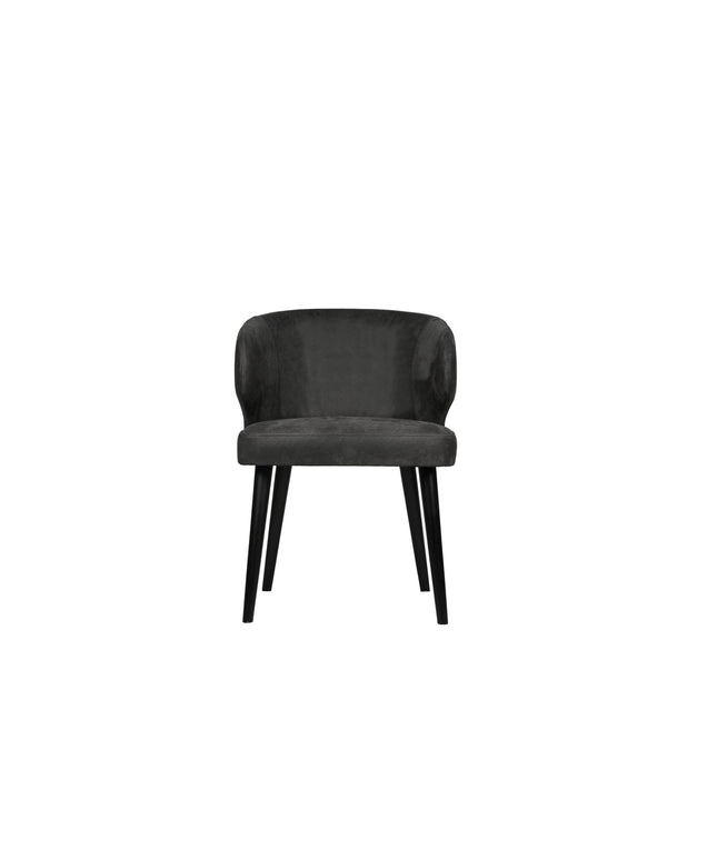Fiori Anthracite terra leather dining chair